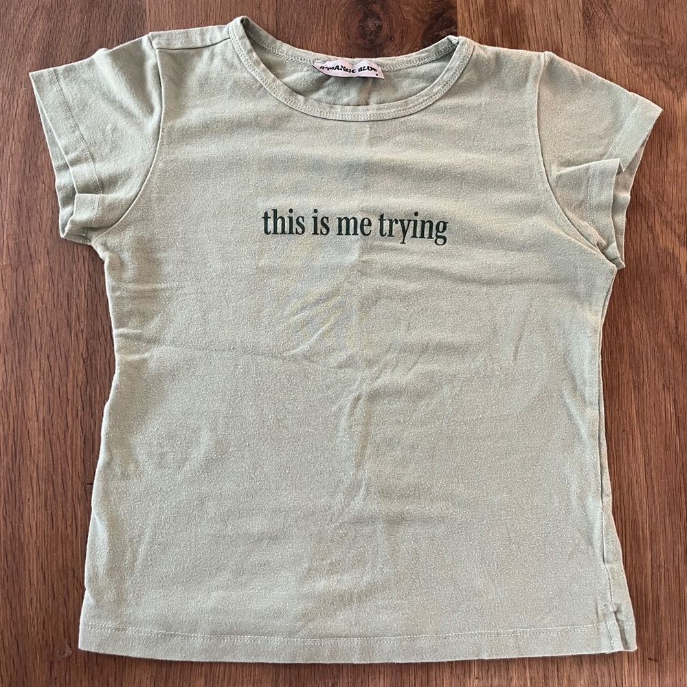 This is Me Trying Cap Sleeve